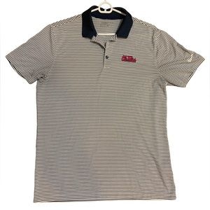 Nike Golf M Ole Miss Polo Striped Navy/White